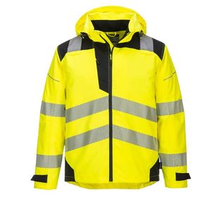 Portwest PW3 Hi Vis Extreme Rain Jacket 2XL Yellow/Blk