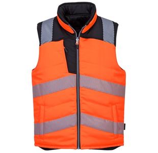 Portwest PW3 Hi Vis Reversible Bodywarmer 2XL Orange/Blk