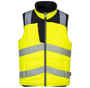 Portwest PW3 Hi Vis Reversible Bodywarmer L Yellow/Blk