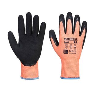 Portwest Vis-Tex Winter Cut D13 Nitrile Glove 3XL Orange/Blk (Pack of 12)
