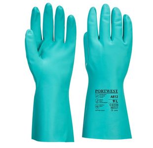 Portwest Nitrosafe Plus Chemical Gauntlet 2XL Green (Pack of 12)