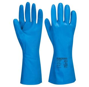 Portwest Food Approved Nitrile Gauntlet M Bl (Pack of 12)