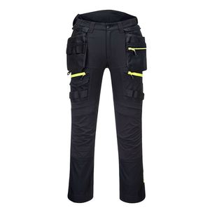 Portwest DX4 Detachable Holster Pocket Trousers 42 Blk