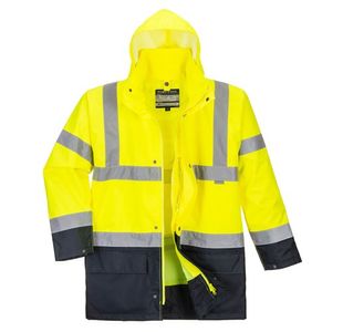 Portwest Hi Vis 5-in-1 Contrast Essential Jacket 2XL Yellow/Blk