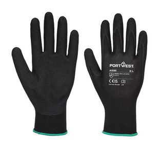 Portwest Dermi-Grip NPR15 Nitrile Sandy Glove 2XL Blk (Pack of 12)