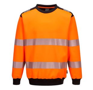 Portwest PW3 Hi Vis Sweatshirt 3XL Orange/Blk