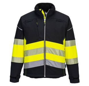 Portwest PW3 Hi Vis Class 1 Softshell 3L XL Blk/Yellow