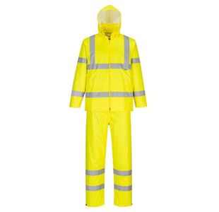 Portwest Hi Vis Packaway Rain Suit XL Yellow