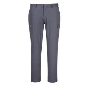 Portwest Stretch Slim Fit Combat Trousers 36 Char Gry