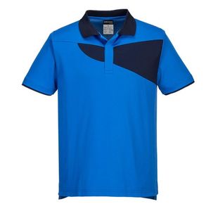 Portwest PW2 Cotton Comfort Polo Shirt S/S 3XL Royal/Navy
