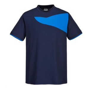 Portwest PW2 Cotton Comfort T-Shirt S/S S Navy/Royal