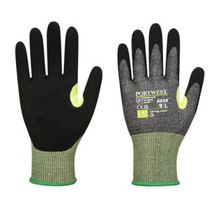 Portwest CS Cut E15 Nitrile Glove 2XL Gry/Blk (Pack of 12)