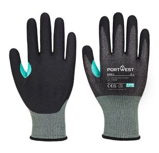 Portwest CS Cut E18 Nitrile Glove M Blk (Pack of 12)