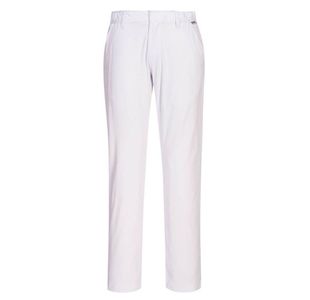 Portwest Stretch Slim Chino Trousers 30 White