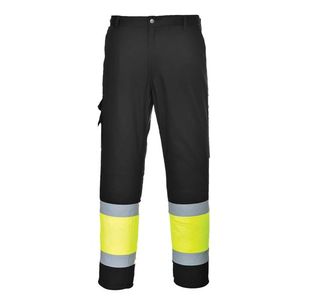 Portwest Hi Vis Contrast Class 1 Service Trousers L Yellow/Blk