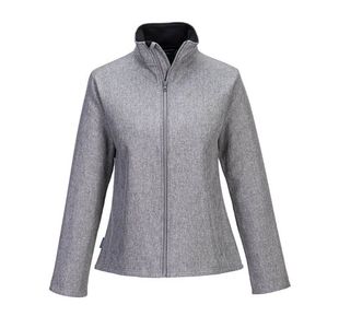 Portwest Womens Print and Promo Softshell 2L S Gry Marl