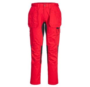 Portwest WX2 Eco Stretch Holster Trousers 36 Deep Red