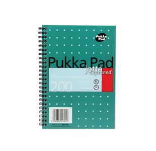 Pukka Pad Square Wirebound Metallic Jotta Notepad 200 Pages A5 (Pack of 3) JM021SQ