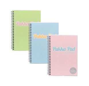 Pukka Pad Pastel Project Book A4 Assorted (Pack of 3) 2012-PST