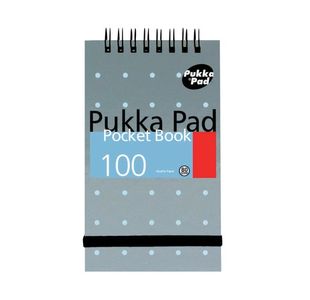 Pukka Pad Ruled Wirebound Pocket Notebook 100 Pages A7 Metallic (Pack of 6) 6254-MET