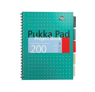 Pukka Pad Metallic Cover Wirebound Project Book B5 (3 Pack) 8518-MET