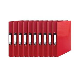 Pukka Brights Ringbinder A4 Red (10 Pack) BR-7766