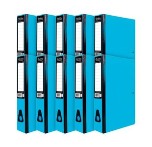 Pukka Brights Box File Foolscap Blue (10 Pack) BR-7777