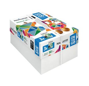 Navigator Universal On The Go A4 Paper 80gsm 3 Reams White (1500 Pack) NAVA4OTG
