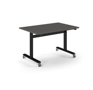 Pro Flip Rectangular Table 1200 x 800, Black Frame, Onyx Grey Top