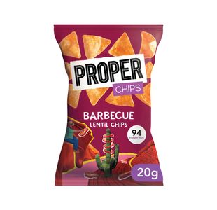 Proper Chips Lentil Chips Barbecue 20g (Pack of 24) 12296