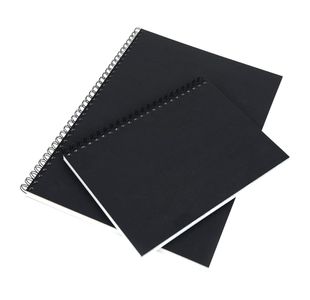 Pisces Art A3 Spiral Sketchbook Hardback 170gsm 80 Pages Black PC10048