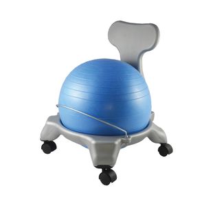 Balance Ball Fit Chair Junior 470x500x590mm Blue/Silver FT-08206-JNR