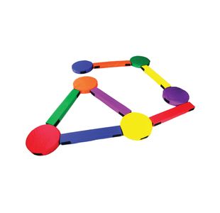 Children's Balance Set Vinyl Anti-slip Mesh Backing Assorted PE-14543-SET