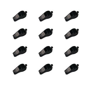 Plastic Whistles Large Black (Pack of 12) FB-07404-012K