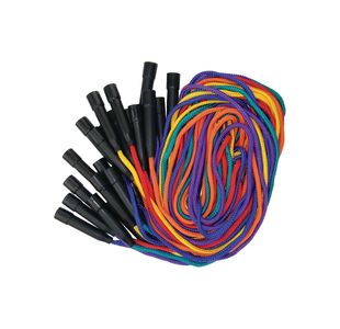 Skipping Ropes with Plastic Handles 8 Feet Assorted (Pack of 12) PE-14311-012