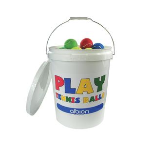 Albion Play Tennis Balls in Plastic Bucket (Pack of 96) PE-14103-COLK