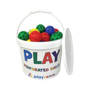 Playsense Perforated Ball Supplied in a Tub Assorted 7cm (Pack of 48) PP-15132-748K