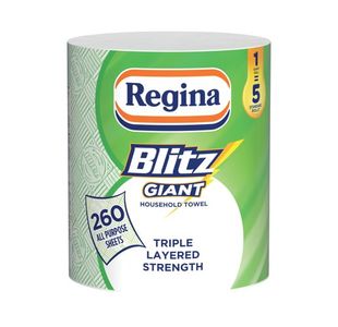 Regina Blitz Giant Household Towels 3-Ply Single Roll 260 Sheets C008157