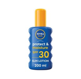 Nivea Sun Protect and Moisture Sun Cream Lotion Spray SPF 30 Pump Bottle 200ml 707931