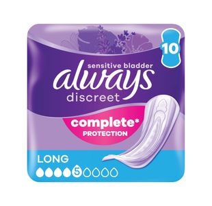 Always Discreet Pads Long Pack of 10 74683