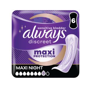 Always Discreet Pads Maxi Night Pack of 6 C005835