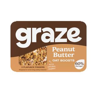 Graze Peanut Butter Oat Boosts Flapjack Snack 50g (Pack of 9) C009534