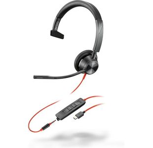 Poly Blackwire 3315 Monaural 3.5mm + USB-C/A Headset 8X217AA