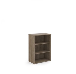 Universal bookcase 1090mm high with 2 shelves - Nebraska Oak