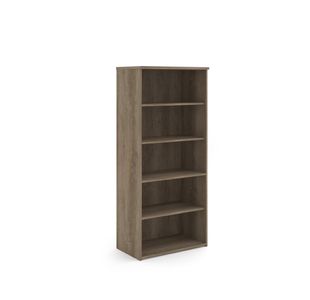 Universal bookcase 1790mm high with 4 shelves - Nebraska Oak
