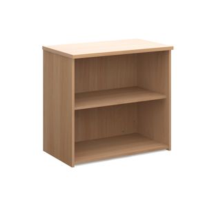 Universal bookcase 740mm high with 1 shelf - beech