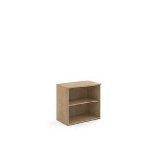 Universal bookcase 740mm high with 1 shelf - Kendal Oak