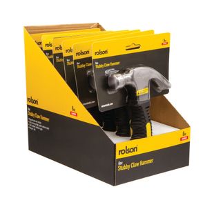 Rolson Stubby Claw Hammer 8oz Pack of 6 10019