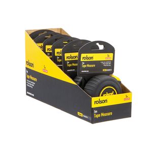 Rolson Tape Measure 5m Pack of 6 50565