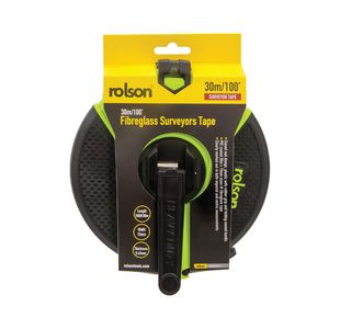 Rolson Fibreglass Surveyors Tape 30m Pack of 6 50740